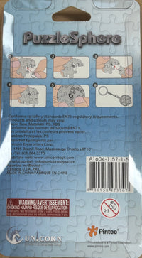 Porte-clés PuzzleSphere 3D - feuille d'érable