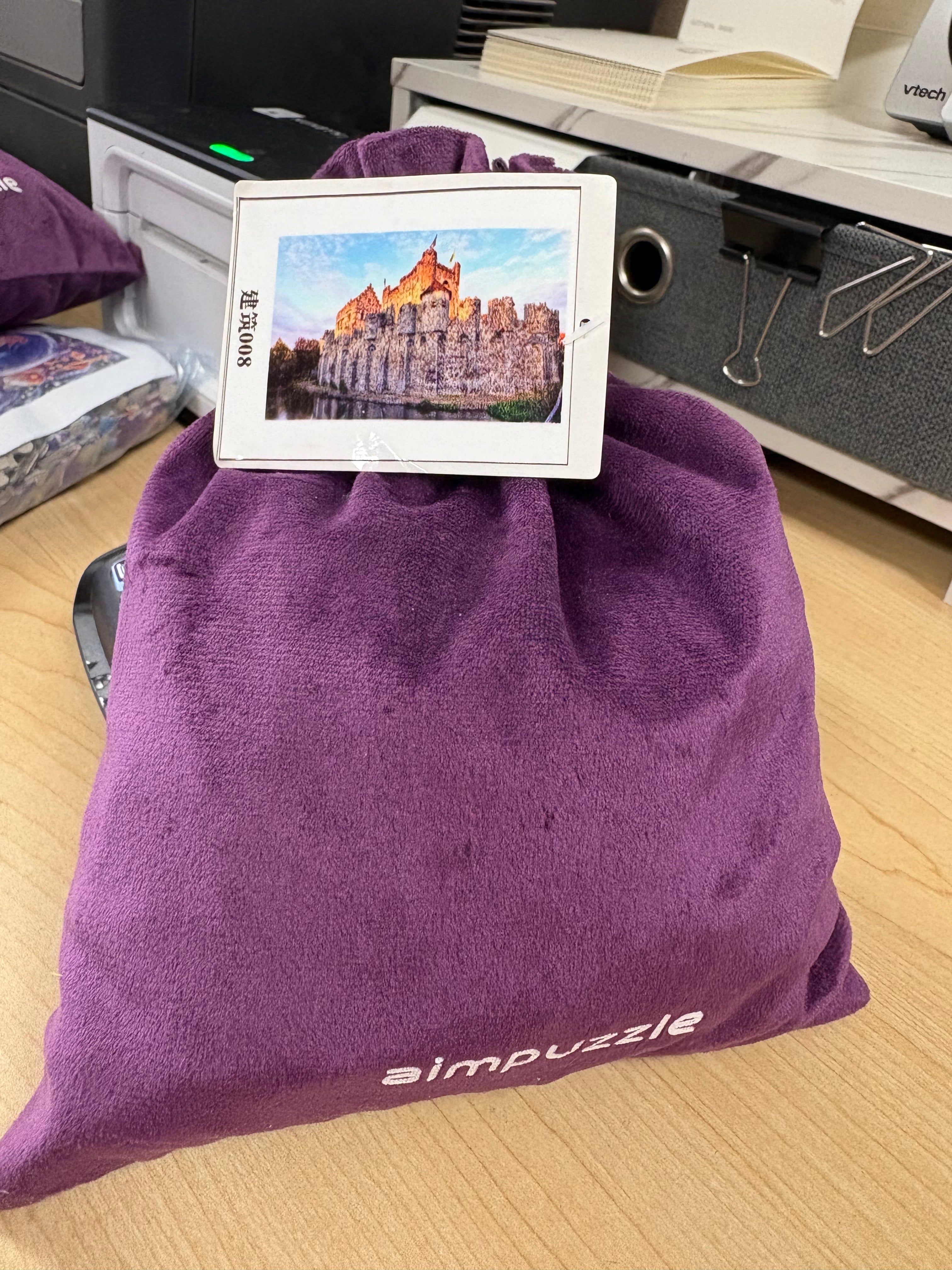Sac violet PFG - Architecture en bois (utilisation / utilisée - puzzles pour de bon)