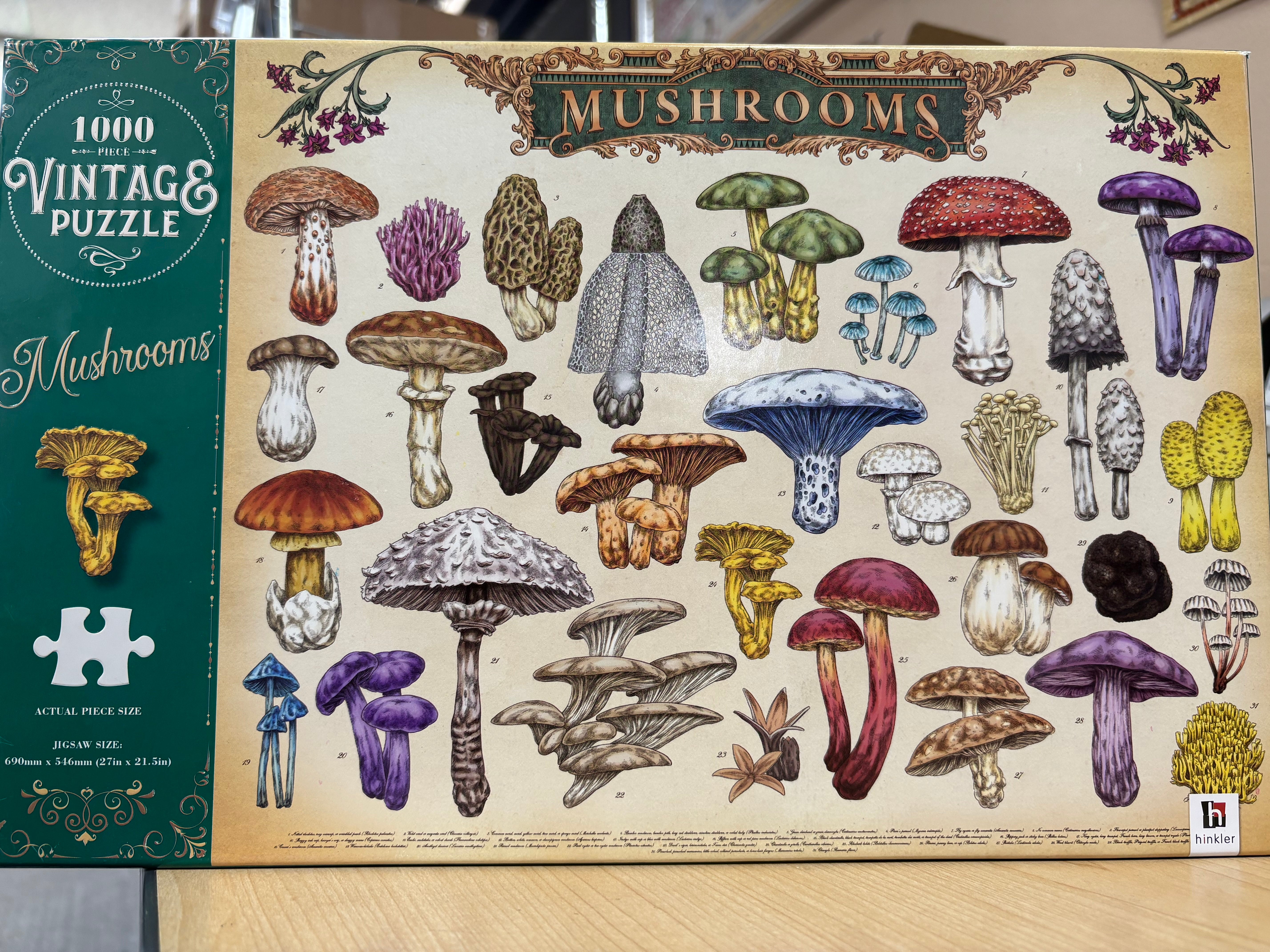 PFG Vintage Mushrooms (Usage/Used - PUZZLES FOR GOOD)