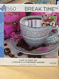 PFG DRVL Break Time - Love at First Sip (550pcs) (Usage/Used - PUZZLES FOR GOOD)