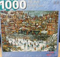 PFG Hockey Train, Bill Bell (1000pcs) (Usage/Used - PUZZLES FOR GOOD)
