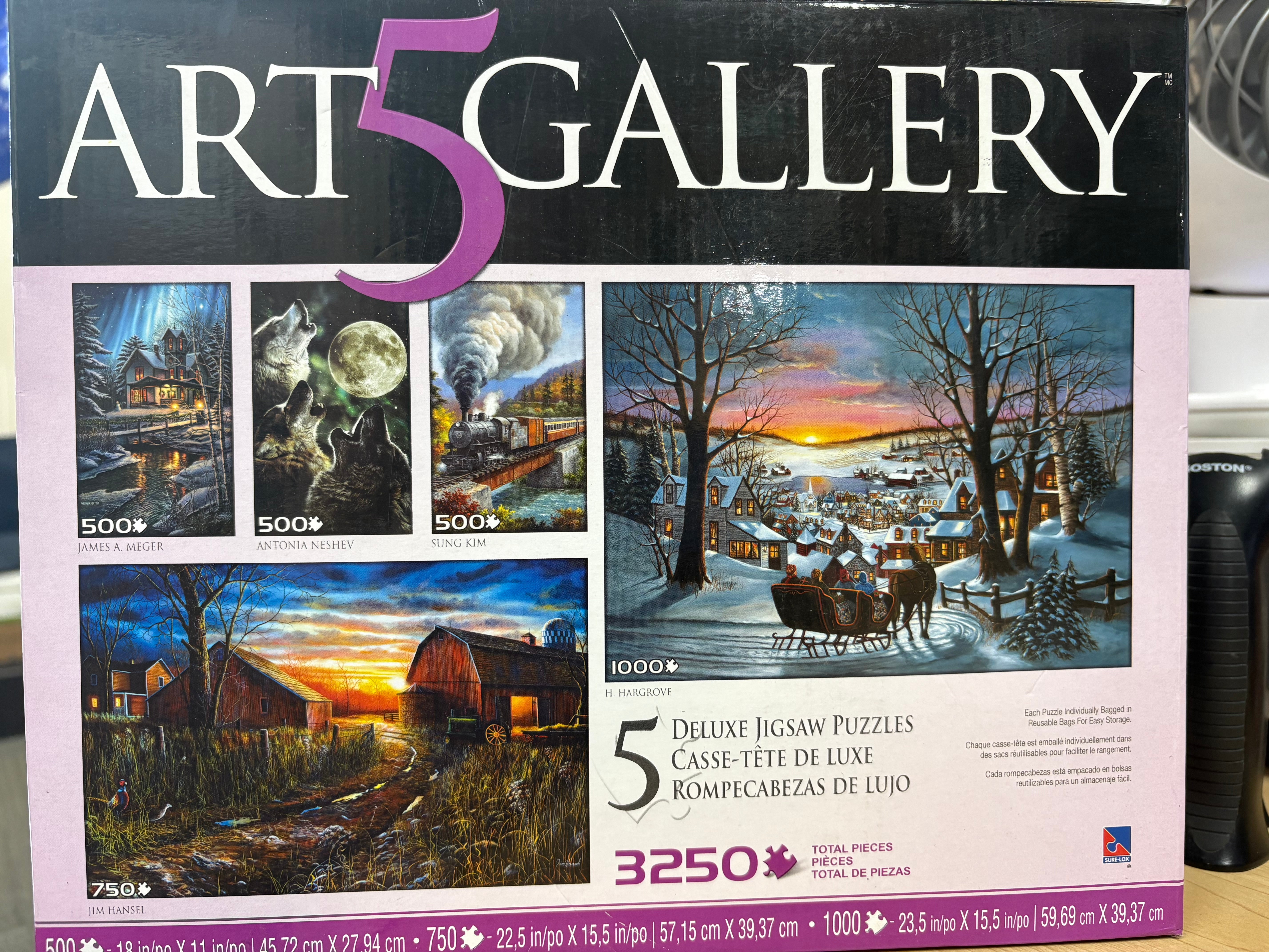 Coffret multiple PFG Art Gallery 5 en 1 (Utilisation/Occasion - PUZZLES FOR GOOD) 