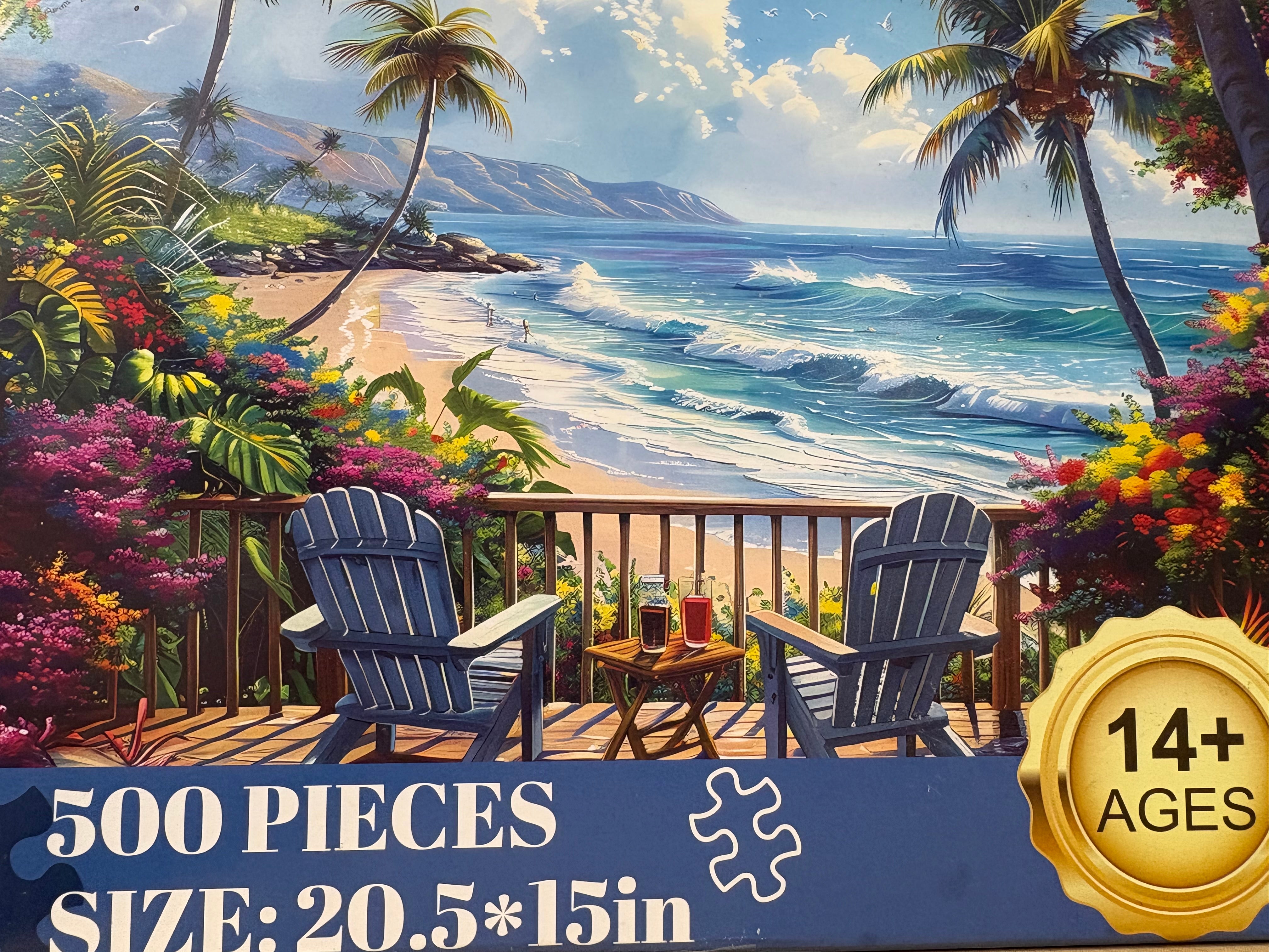 PFG Vacances à la plage (500 pièces) (Utilisation - PUZZLES FOR GOOD)