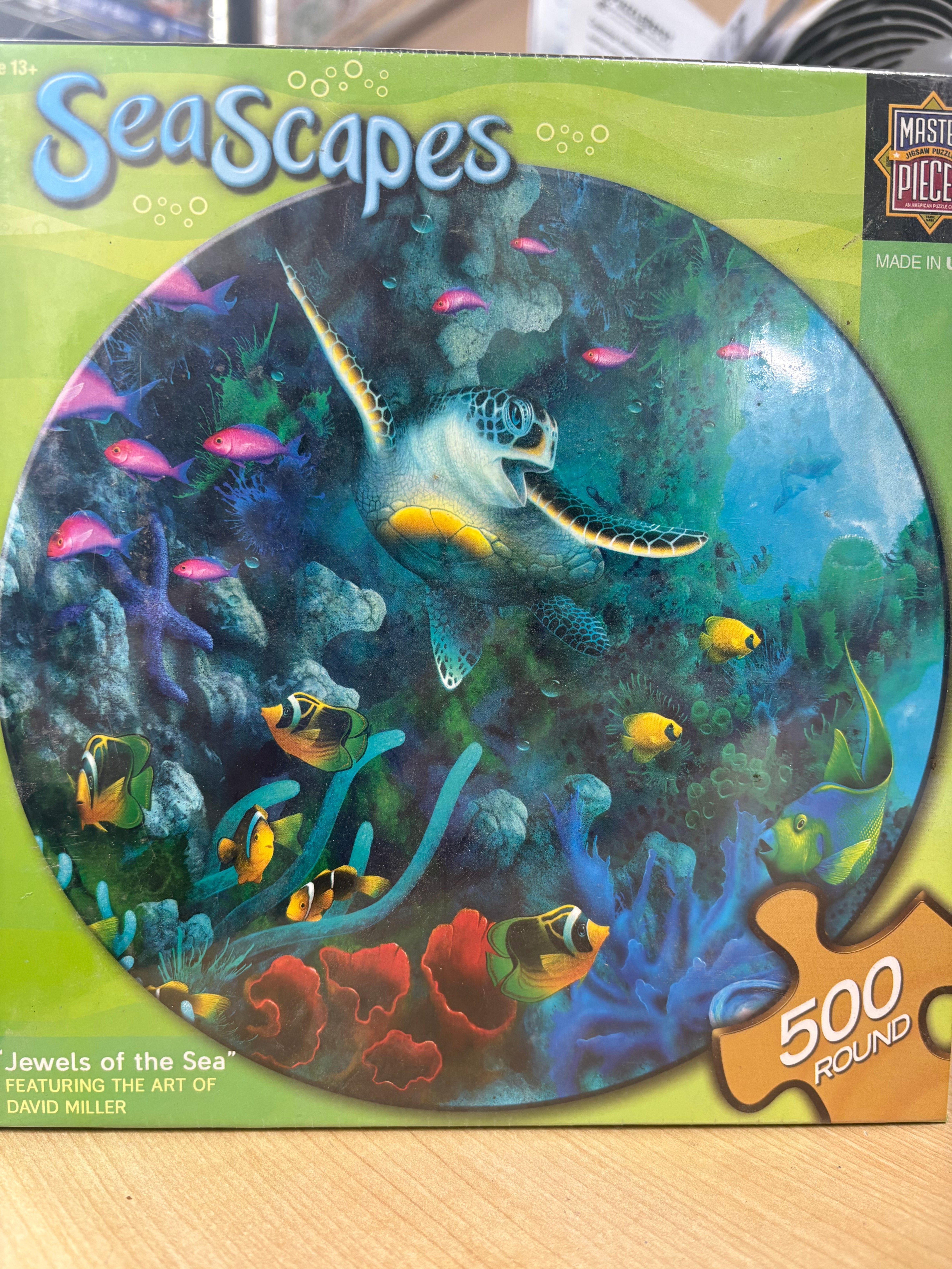 PFG Paysages marins - Joyaux de la mer (ROND) (Usage/Utilisé - PUZZLES FOR GOOD) (1000 PIÈCES)