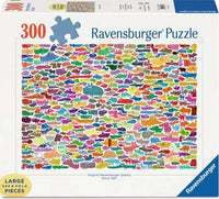 Ravensburger 387 Dogs & One Cat (300 Large pcs)