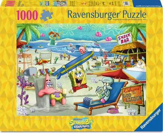 Ravensburger Spongebob - Amusement à la plage de la lagune de Goo (1000 pièces)