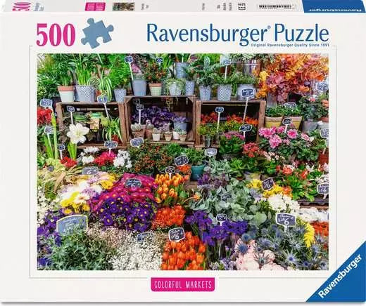 Ravensburger Marchés colorés - Marché aux fleurs, France (500 pièces)