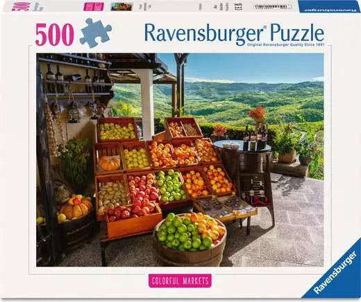 Ravensburger Marchés colorés - Marché de fruits et légumes, Croatie (500 pièces)