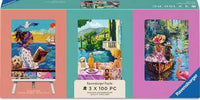 Ravensburger Have Dog, Will Travel Puzzle & Easel Set (3x100pcs)