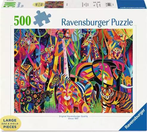 DMG Ravensburger Jeweled Jungle (500 Large) (DAMAGED BOX)