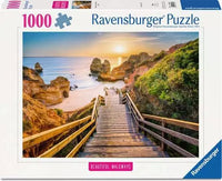 Ravensburger Beautiful Walkways - Stairway to Camilo Beach, Algarve (1000pcs)
