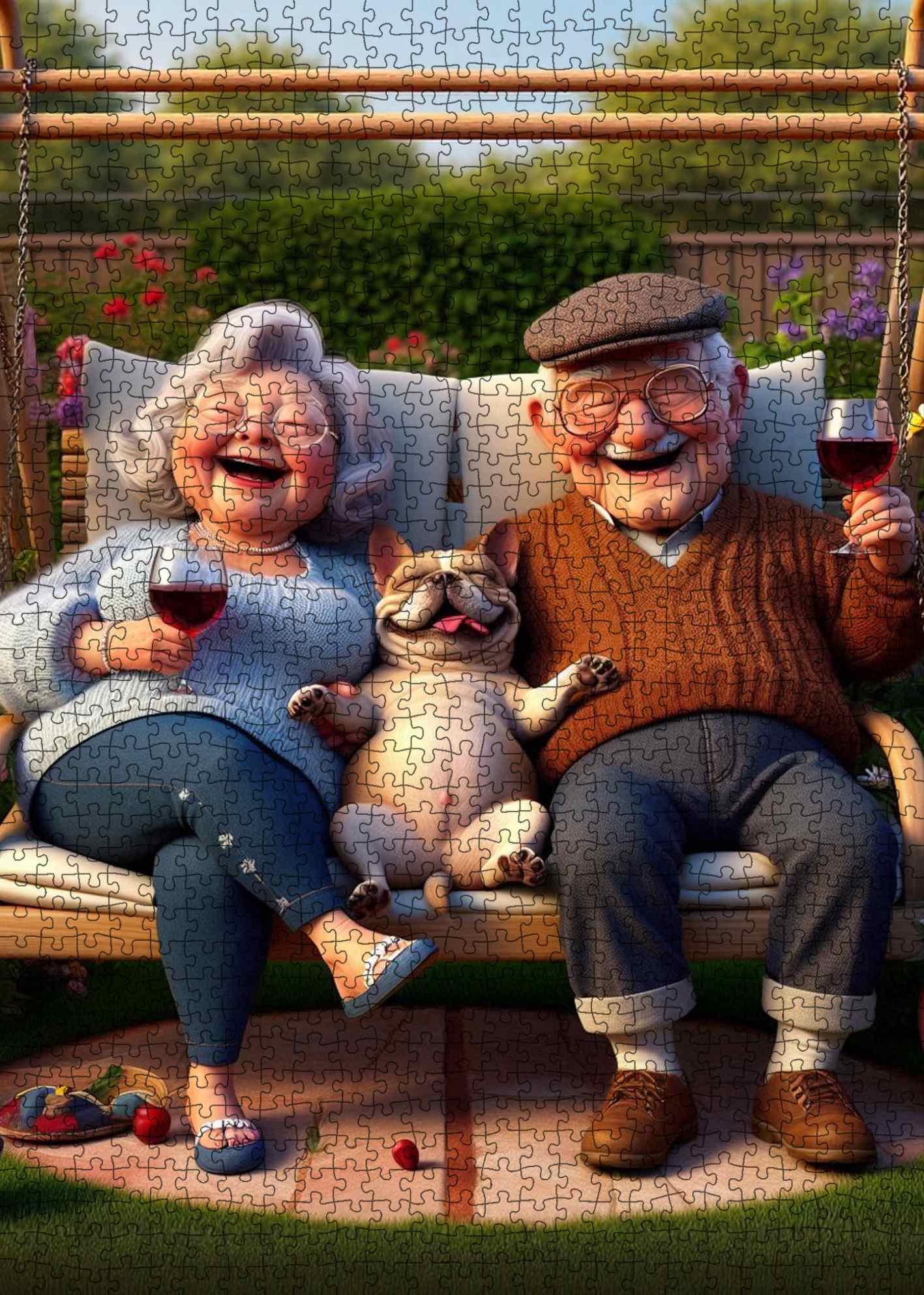 Playful Seniors - Golden Hour Companions (1000pcs)