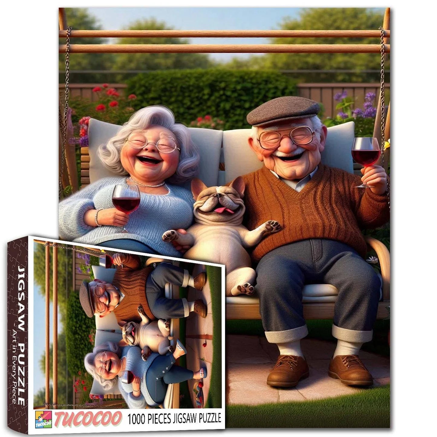 Playful Seniors - Golden Hour Companions (1000pcs)