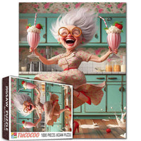 Playful Seniors - Joyful Grandma Kitchen Dance (1000pcs)