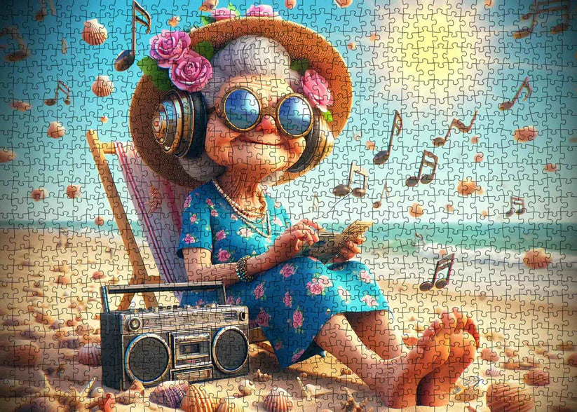 Playful Seniors - Joyful Music Beach Granny (1000pcs)