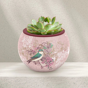 3D Puzzle Planter - Singing Birds and Flowers