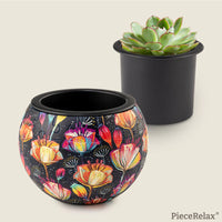 3D Puzzle Planter - Colorful Poppies