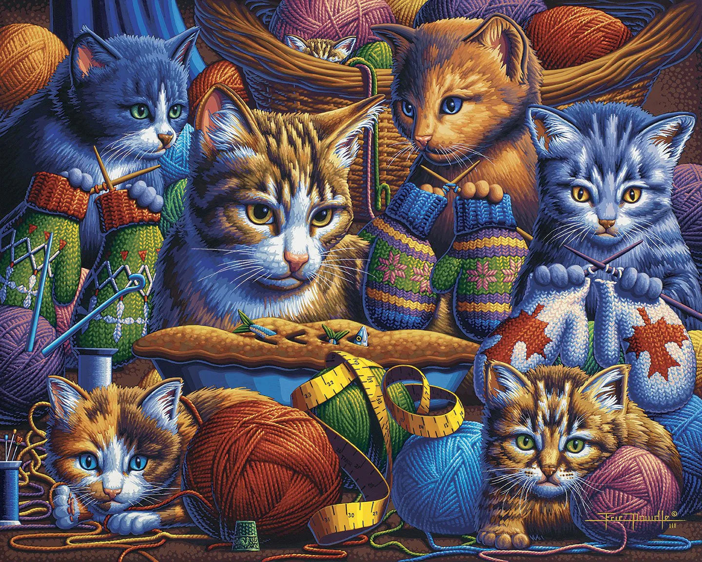 Dowdle Kittens Knittin 'mittens (300pcs)