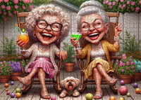 Playful Seniors - Laughing Grandmas Garden Party (1000pcs)