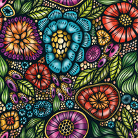 Mini doodle: fleurs (72pcs)