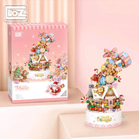 LOZ Christmas Cabin Music Box (1019pcs) (Light up)