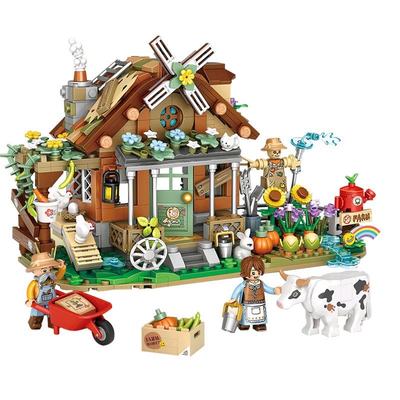 LOZ Créatif - Ferme, Cottage, Maison de Ranch (899 pièces)