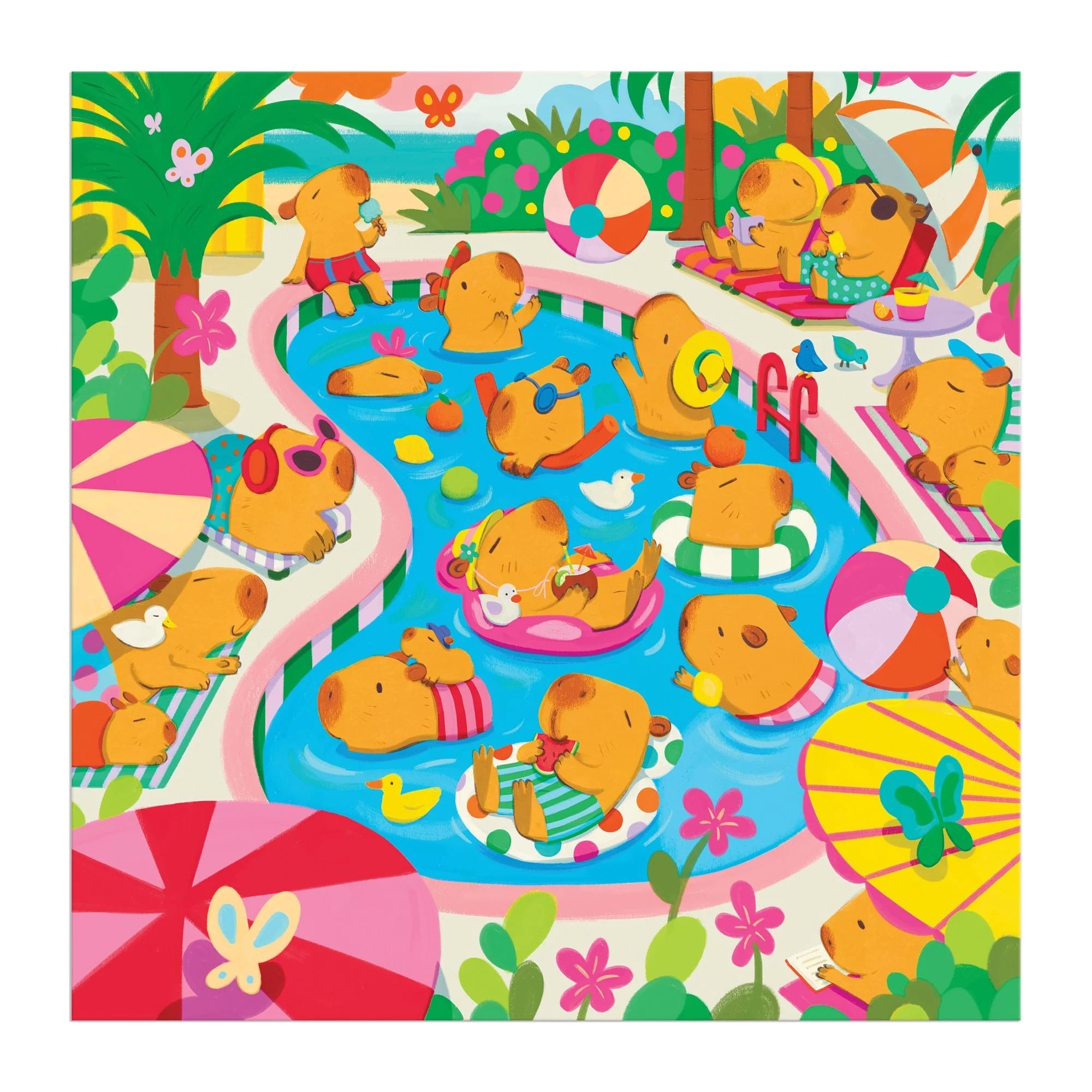 Journée piscine Capybara (500 pièces)