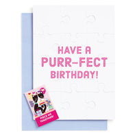 Birthday Card - Purr-Fect Cat (12pcs)