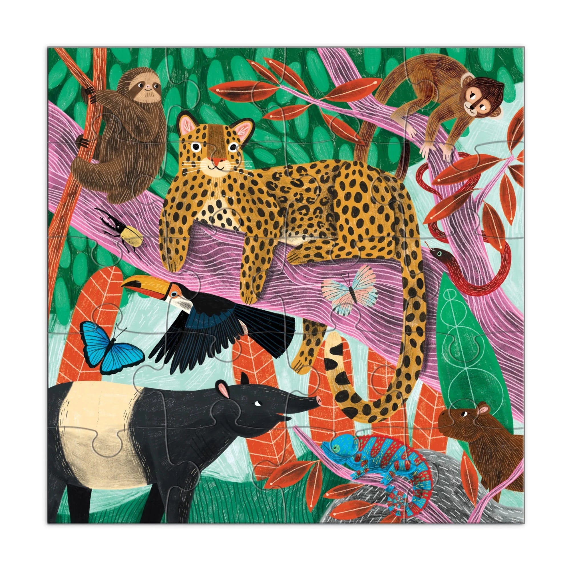 2 Magnetic Puzzles - Jungle & Safari