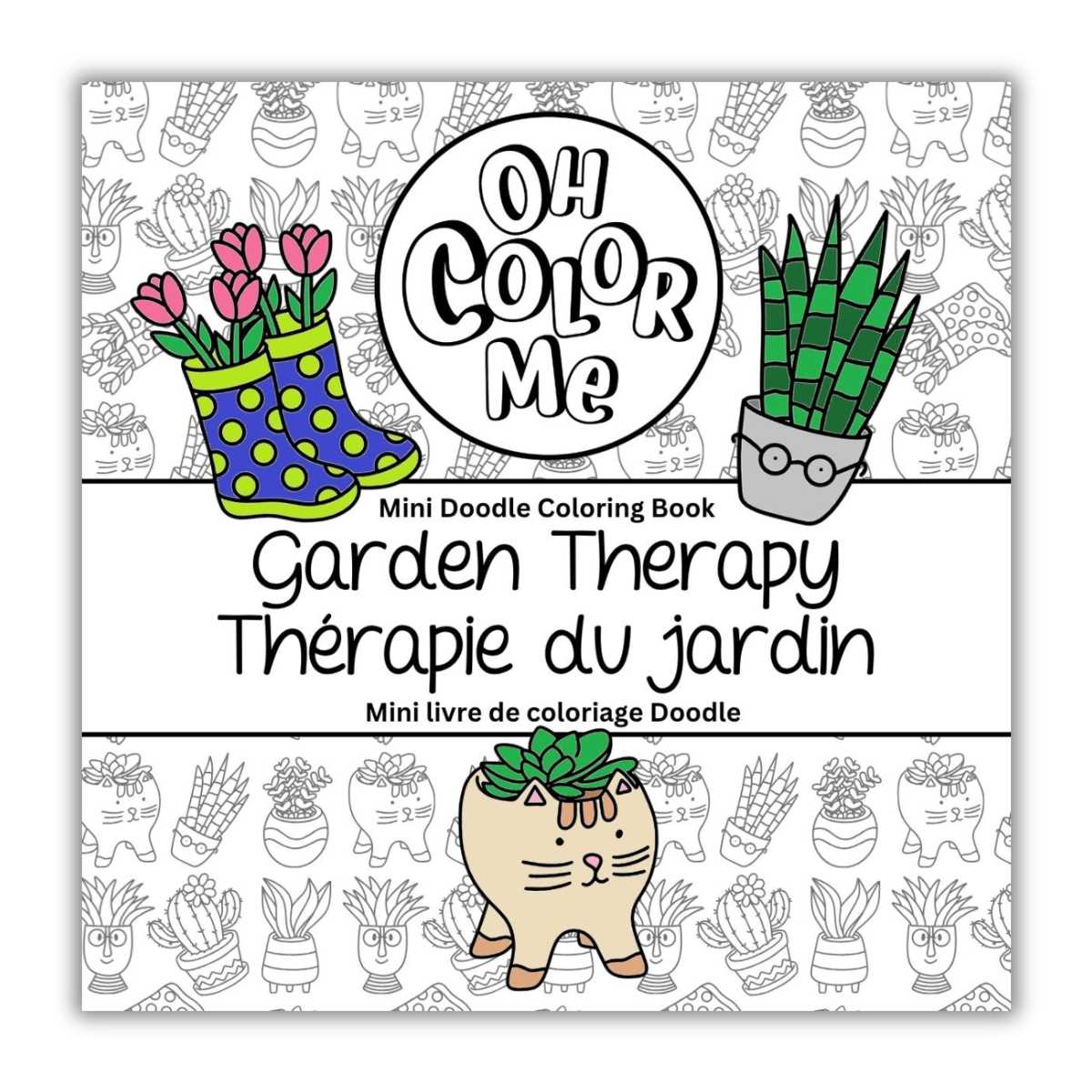 Garden Therapy - Mini Coloring Book