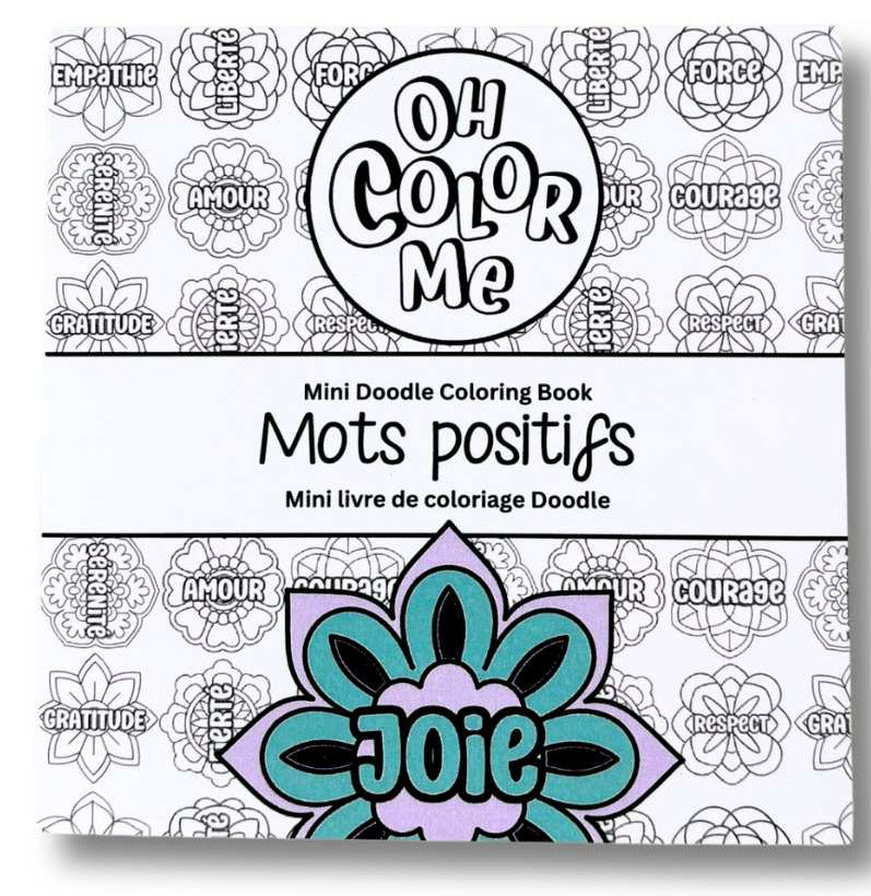 Mots Positifs - Mini Livre de Coloriage