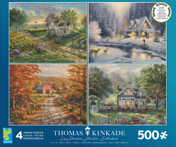 Thomas Kinkade Seasons - 4-in-1 Multipack (4 x 500pcs)