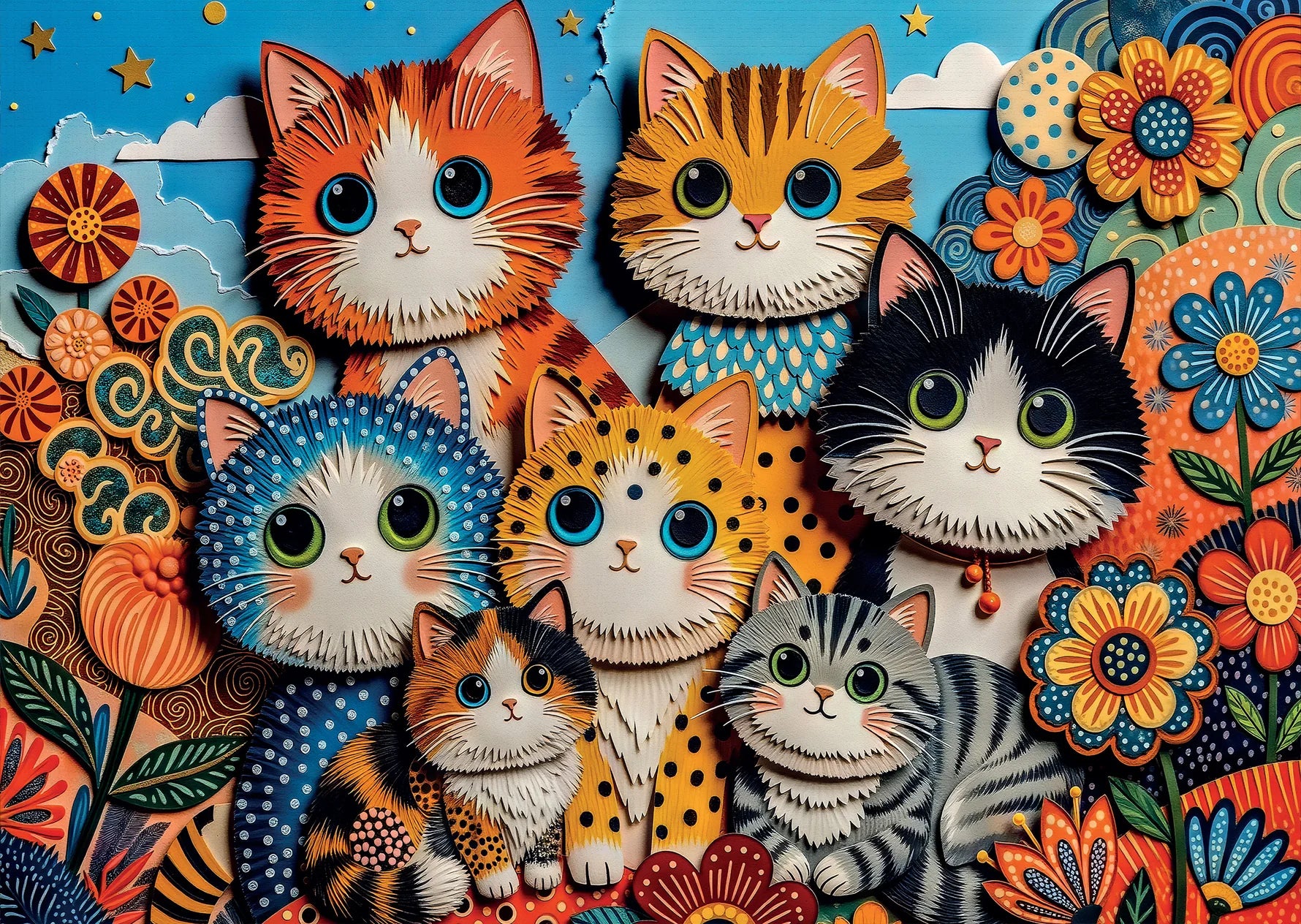 Paper Art Collage (1000pcs)