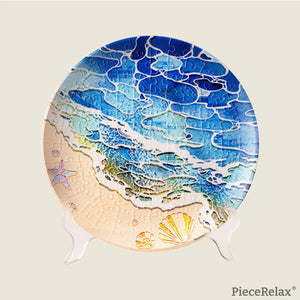 Plaque de puzzle 3D - Coquillages et la mer