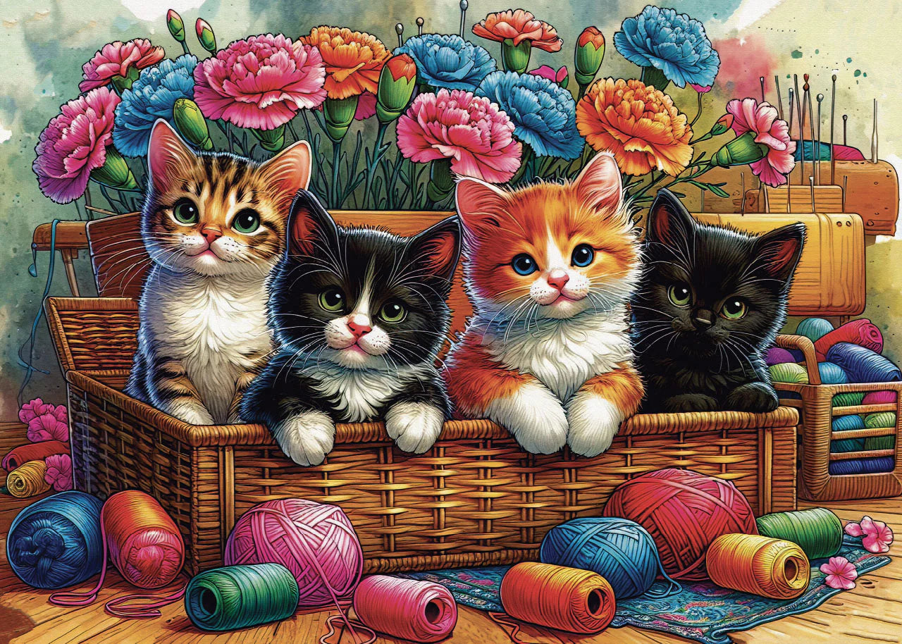 Playful Basket Quartet - Collection NovIA (1000pcs)