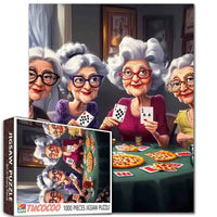 Playful Seniors - Poker Night with Grandmas (1000pcs)