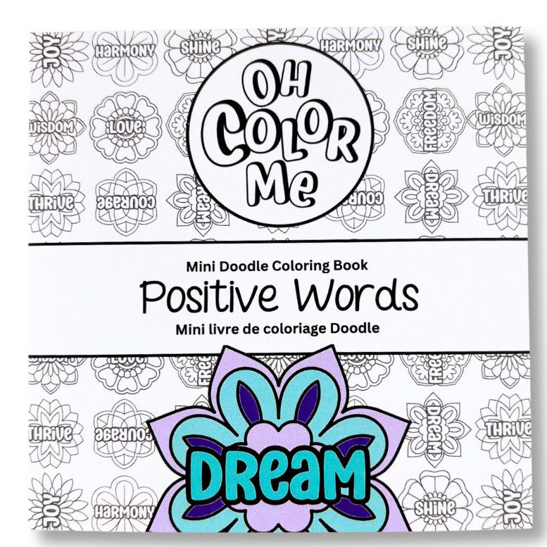 Positive Words - Mini Coloring Book