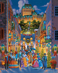 PFG 2-in-1 Quebec Holiday & Montreal (2x1000pcs) (Usage/Used - PUZZLES FOR GOOD)