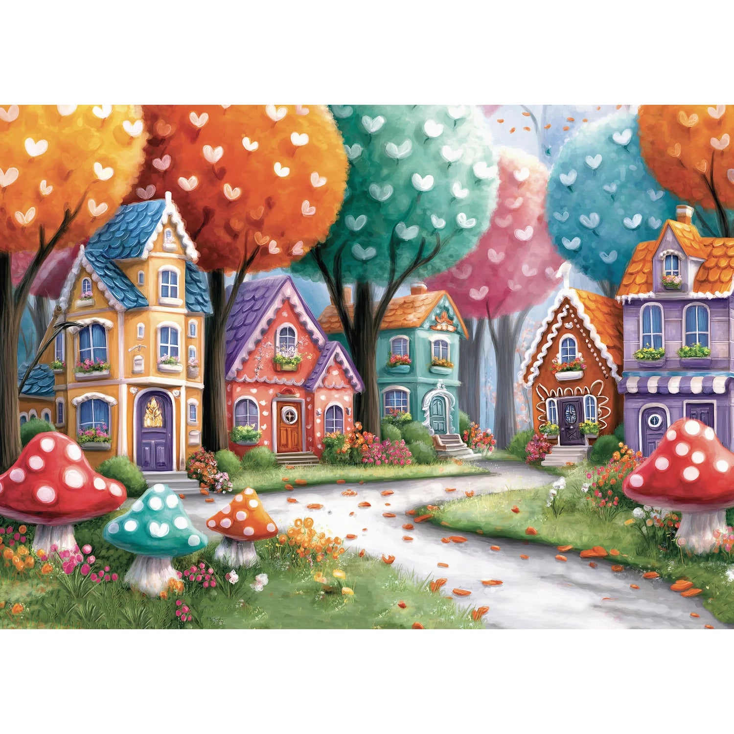 Rue aux couleurs de l'arc-en-ciel (1000 pièces)
