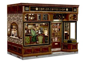 Book Nook - Corner Coffee Shop (Wood)