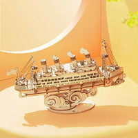 3D Cruise Ship Model (Wood)