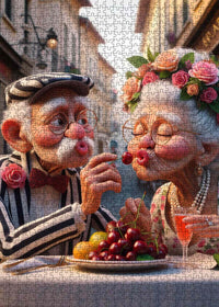 Playful Seniors - Romantic Cherry Kiss (1000pcs)