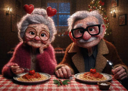 Playful Seniors - Romantic Senior Couple Dinner (1000pcs)