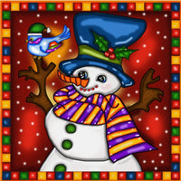 Diamond Painting - Bonhomme de neige