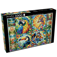 Jungle en vitrail / tacon jungle, anie maltai (1000pcs)