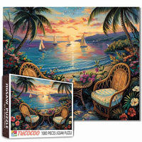 Seaside Tropical Sunset (1000pcs)