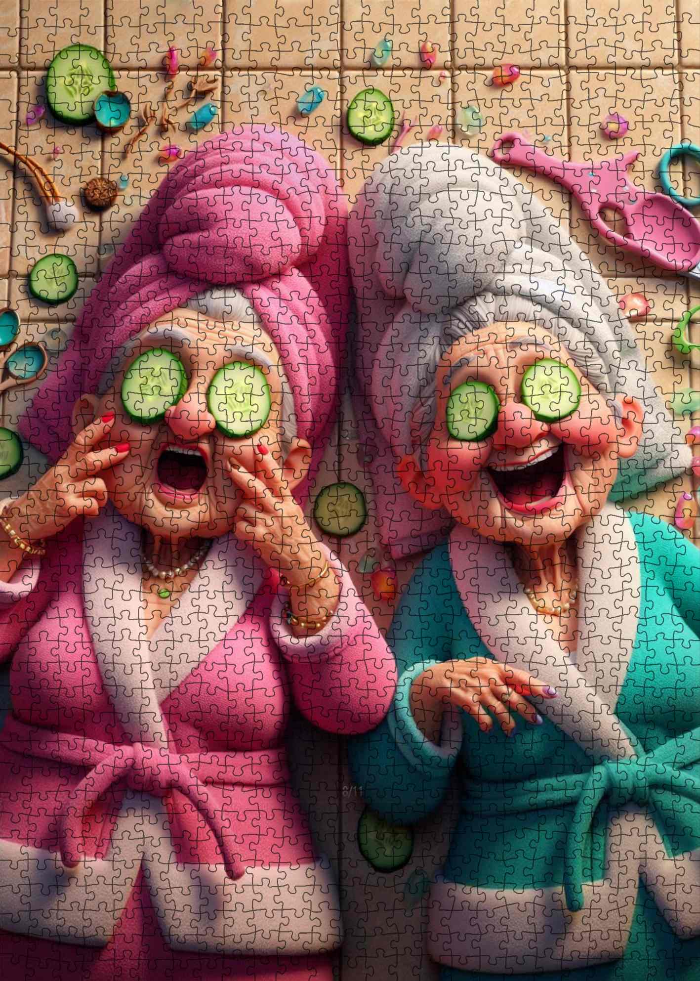 Playful Seniors - Spa Day Laughs (1000pcs)