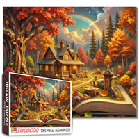 Storybook Cottage in Autumn Forest (1000pcs)