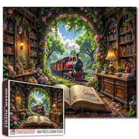 Storybook Train Through Enchanted Library (1000pcs)