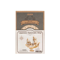 Modèle de navire diplomatique japonais 3D (bois)